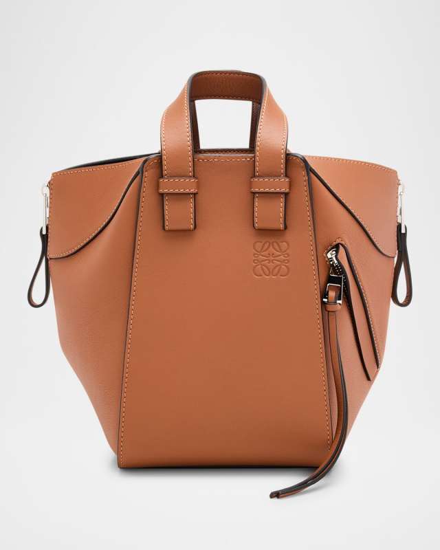 Hammock Compact Top-Handle Bag in Leather